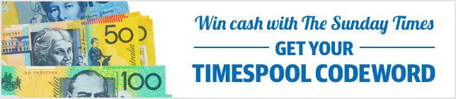 Win cash with the Sunday Times - Get your timespool codeword